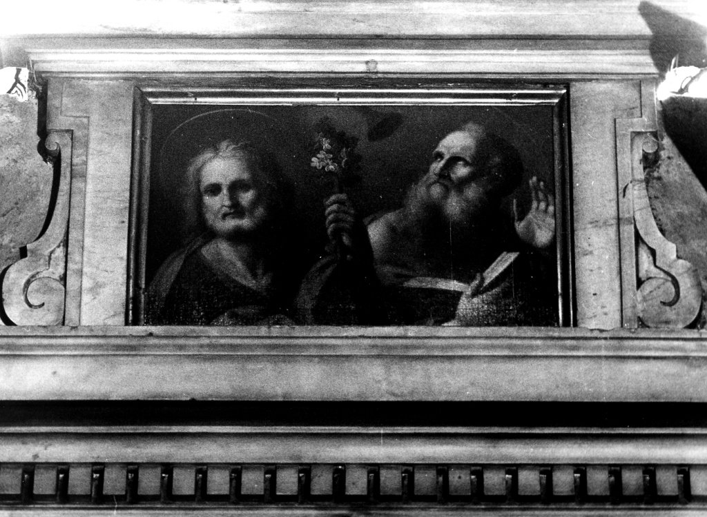 San Giuseppe e San Girolamo (dipinto) - ambito romano (met&agrave; sec. XVIII)
